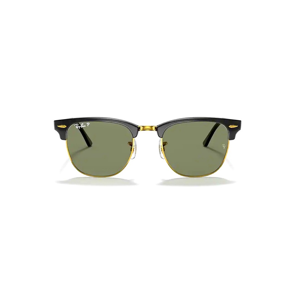 Ray-Ban Clubmaster Classic Black Frame/Green Lens Polarized